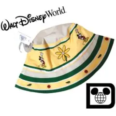 USA 限定 Disney ディズニー ミッキー お花刺繍 帽子 バケットハットのサムネイル