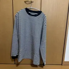 KAIKO ボーダー ロングスリーブTシャツ ブラック