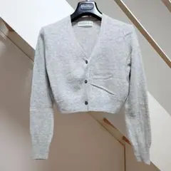 gingerale tokyo グレー ショート カーディガン ウール カシミヤ