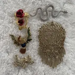 ヴィンテージ風　ブローチ　おまとめ　#78