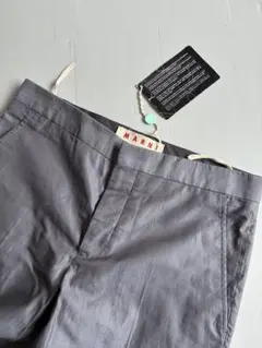 MARNI cotton silk gray pants