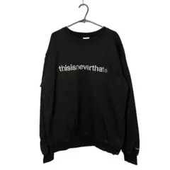 ディスイズネバーザット スウェット トレーナー 刺繍ロゴ ブラック M 2025年最新】thisisneverthat メンズ トレーナー・スウェットの