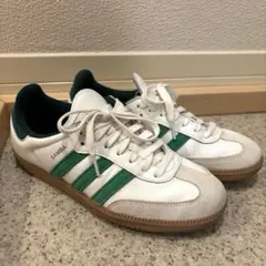 美品★ Samba OG ホワイト/グリーン 25.0cm