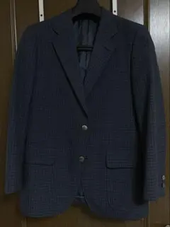 JPRESS ジェイプレス チェック テーラードジャケット スーツ ウール S