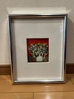 油彩画 S. RYUKO 花瓶の花 静物画 - メルカリ