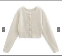 GRL グレイル　ラメシャギーニットカーディガン［mh30］アイボリー