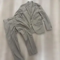 ユニクロ　感動ジャケット　ストレッチ　ベージュ　S