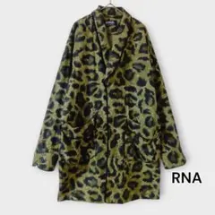 試着のみ RNA レオパード ロングコート M ヒョウ柄 ベルト付きのサムネイル