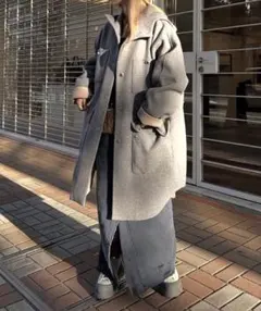WRYHT アシンメトリー フロント オリエンタル コート ブラック - メルカリ