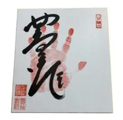 大相撲第58代横綱 千代の富士 手形色紙 サイン色紙 貢印入 大相撲第58代横綱 千代の富士 手形色紙 サイン色紙 貢印入 - メルカリ