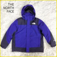 《美品》ザノースフェイス キッズ 3way マウンテンパーカー 120 紫×黒