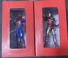 スパイダーマン アイアンマン フィギュア 2体セット　マーベルファクト限定