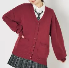 WEGO ウィゴー カーディガン 赤 ニットセーター 制服