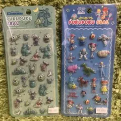 ぷくぷくシール　　 モンスターズインク & トイ・ストーリー シールセット