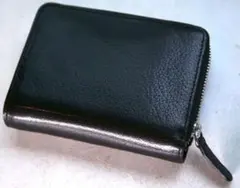 新品 COMME CA MEN 黒 二つ折り財布