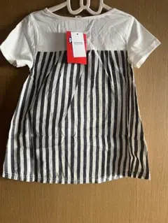 新しいホワイトストライプTシャツ 半袖