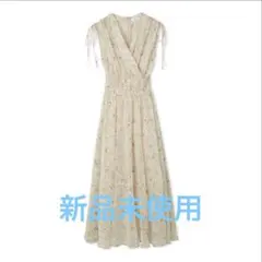 FRAY I.D ラインフラワープリントカシュワンピース