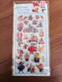 ズートピア 立体水晶シール