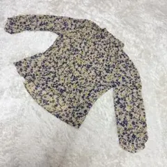 【ROPÉ PICNIC】 38 長袖ブラウス 花柄デザインロペピクニック