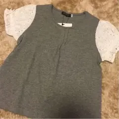 新品☆ ベベ プチポワヴェール 130 半袖 グレー