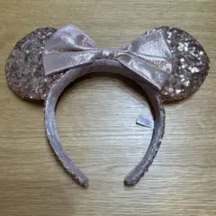 ディズニー カチューシャ ローズゴールド スパンコールのサムネイル
