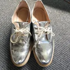 シルバー 革靴