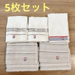 今治タオル フェイス・ウォッシュタオル5枚セット 昭和西川