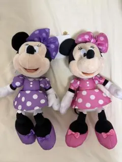 新品未使用☆ディズニーストア MINNIE DAY ぬいぐるみキーホルダーset