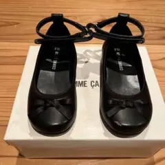 COMME CA ISM 黒リボン フォーマルシューズ 15.0cm
