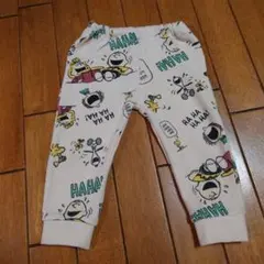 スヌーピー キャラクター柄 パンツ 80サイズ