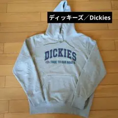 ディッキーズ DICKIES フードパーカー ロゴ グレー カンガルーポケット