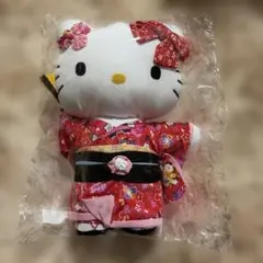 京都限定　ハローキティ 着物 ぬいぐるみ キーホルダー　ご当地キティ　レア 京都❤️着物ハローキティ ぬいぐるみキーホルダー お土産 キティ