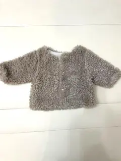 petit main ボアジャケット 70 ベージュ