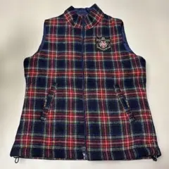 TOMMY HILFIGER ダウン ベスト チェック M