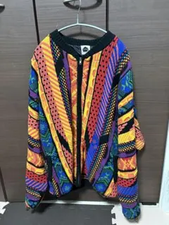 90s Notations スイングトップ 総柄 ナイロンジャケット ブルゾン 