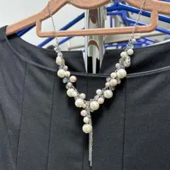 組曲パールとクリスタルのネックレス