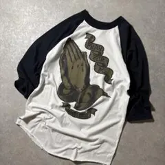 90s Santa Cruz Pray For Me Raglan Teeのサムネイル