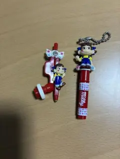 不二家 ペコちゃん ミルキー ストラップ付きペンとコンパスのサムネイル