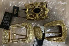 ベルトのバックル3個セット