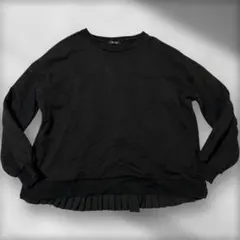 Tip Top ブラック バックプリーツトレーナー Fサイズのサムネイル