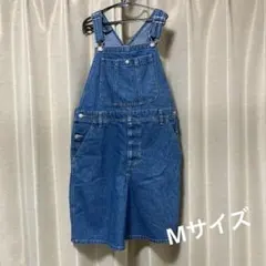 デニムブルー サロペット　M