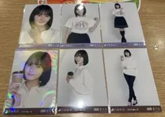 乃木坂46 遠藤さくら 生写真 14thBD ライブT 白シャツスキニーデニム