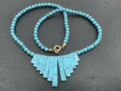 M6334 色石　ネックレス　ヴィンテージ アクセサリー