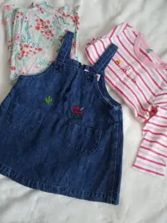 ミキハウス☆ワンピース☆80☆3点セット