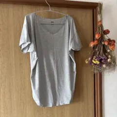 UNIQLO AIRism グレー チュニック S