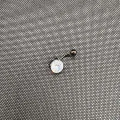 クリスタルラウンド型ボディピアス14G