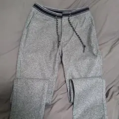 BEAMS HEART ヘリンボーン ジョガーパンツ グレー