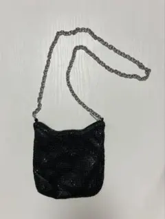 ZARA ラインストーンクロスボディバッグ