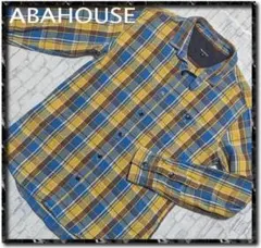アバハウス　チェックネルシャツ