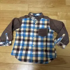 klädskåp チェック柄 長袖シャツ 100cm